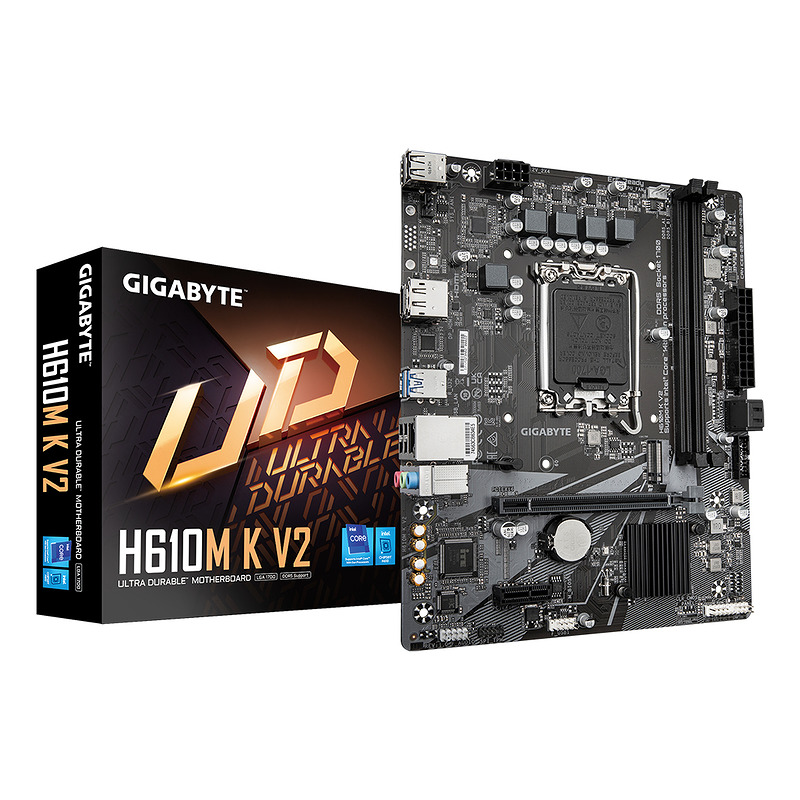 GIGABYTE H610M K V2 bundkort Intel H610 LGA 1700 micro ATX
